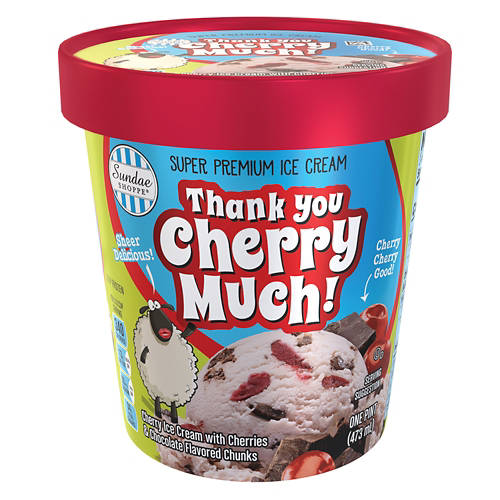 Sundae Shoppe Thank You Cherry Much Premium Ice Cream, 16 fl oz